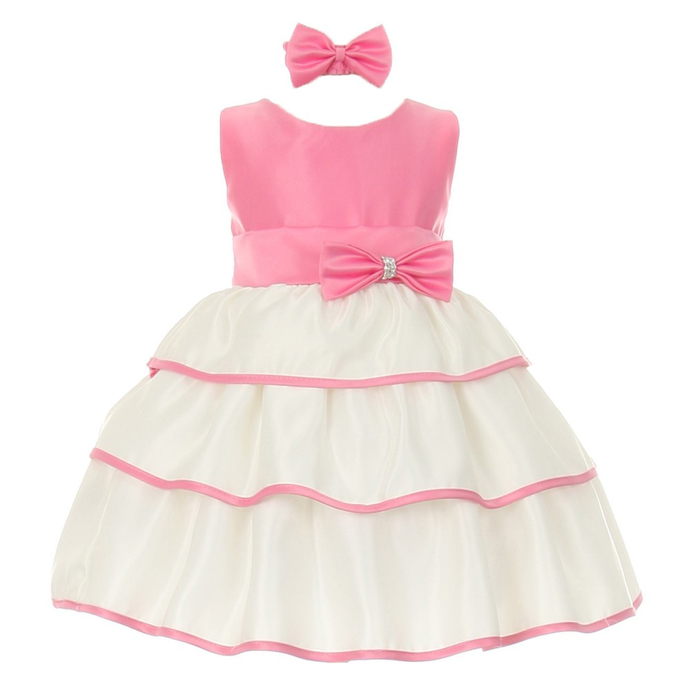 Easter - Little Girls Bubble Gum Pink Bow Sash Special Occasion Dress 3T -  Walmart à Bubble Occasion