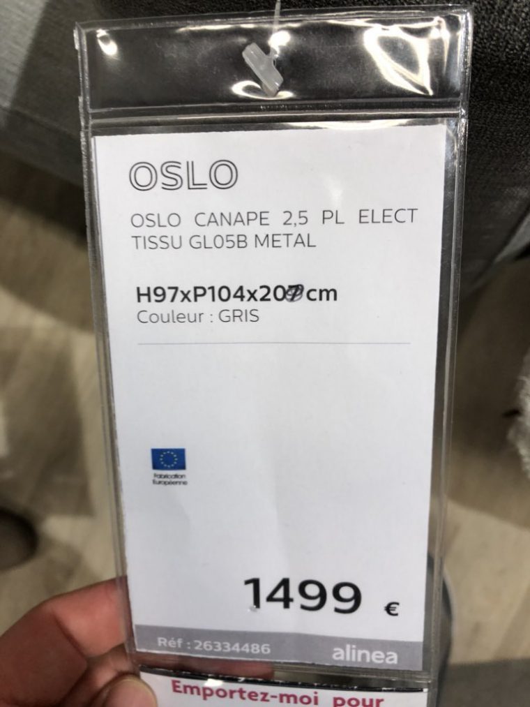 Gilbert Val On Twitter: &quot;Feedback Rapide On A Vu En Magasin ... avec Canape Oslo Alinea