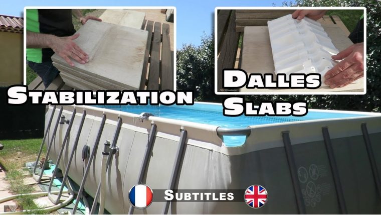 Les Dalles De Stabilisation Pour Piscines Hors Sol Rectangulaires encequiconcerne Dalle Pour Piscine Hors Sol