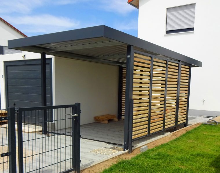 Myport Einzelcarport Mit Holz Wandfeldern | Einzelcarport ... avec Carport Avec Atelier Myport Einzelcarport Mit Holz Wandfeldern | Einzelcarport ... avec Carport Avec Atelier