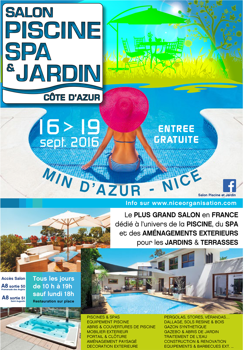 Salon Piscine, Spa &amp; Jardins Du 16 Au 19 Septembre 2016 - avec Salon De La Piscine 2017