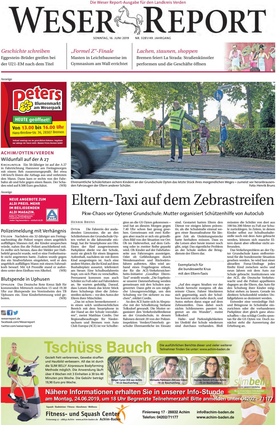 Weser Report - Achim, Oyten, Verden Vom 16.06.2019 By Kps ... à Lame.comde Cumaru