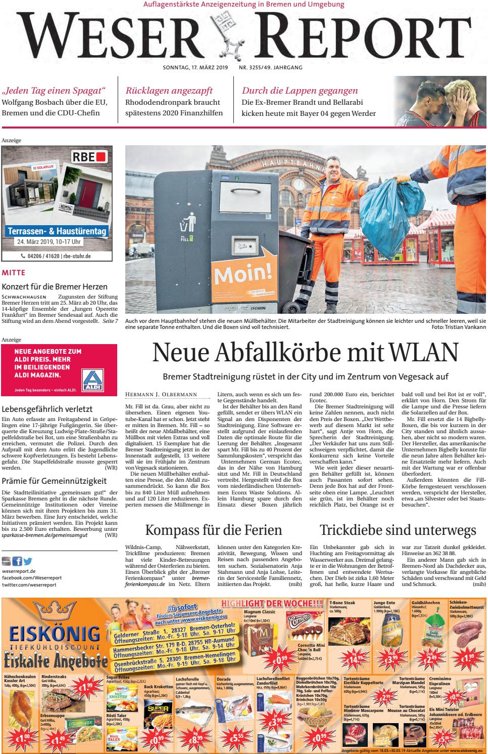 Weser Report - Mitte Vom 17.03.2019 By Kps ... avec Lame.comde Cumaru