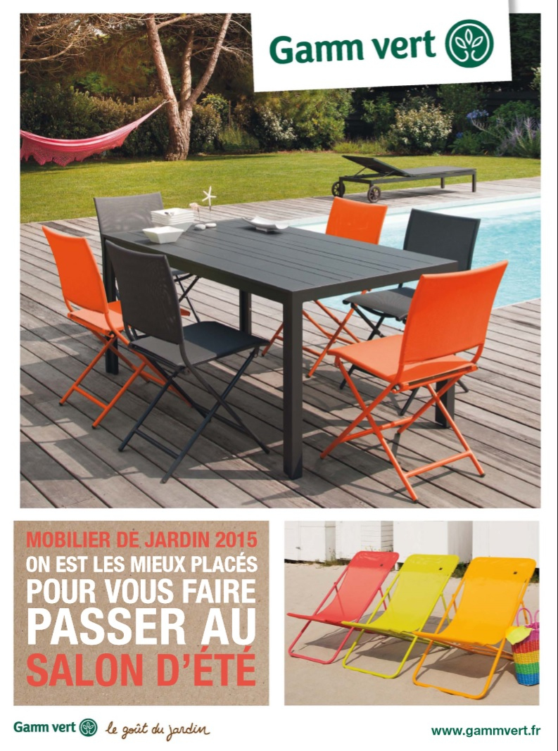 Catalogue Gamm Vert Mobilier De Jardin 2015 - Catalogue Az intérieur Table Pliante Intermarché