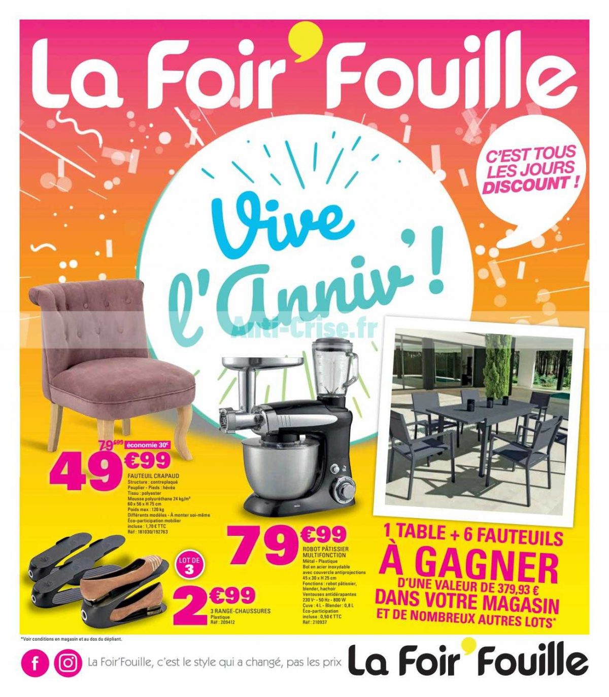 Catalogue La Foir'Fouille Du 20 Février Au 31 Mars 2019 dedans Pouf