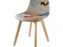 Chaise Scandinave Patchwork - 4Chaise/Hd3090/Patchwork tout Chaise Scandinave Patchwork But
