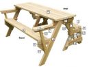 Free Folding Picnic Table Bench Plans Pdf - Diy ... à Plan Table Picnic Pdf