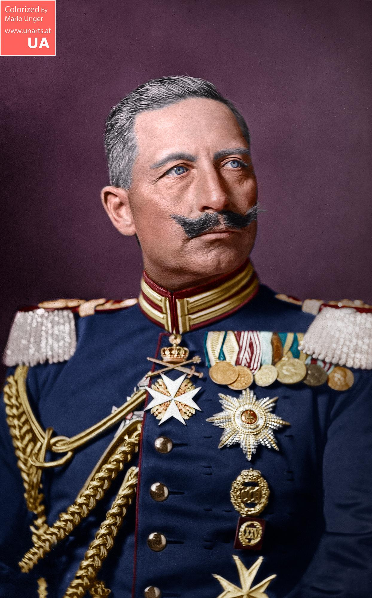 Kaiser Wilhelm Ii. Of Germany, Ca 1915 : Colorization à But William 2