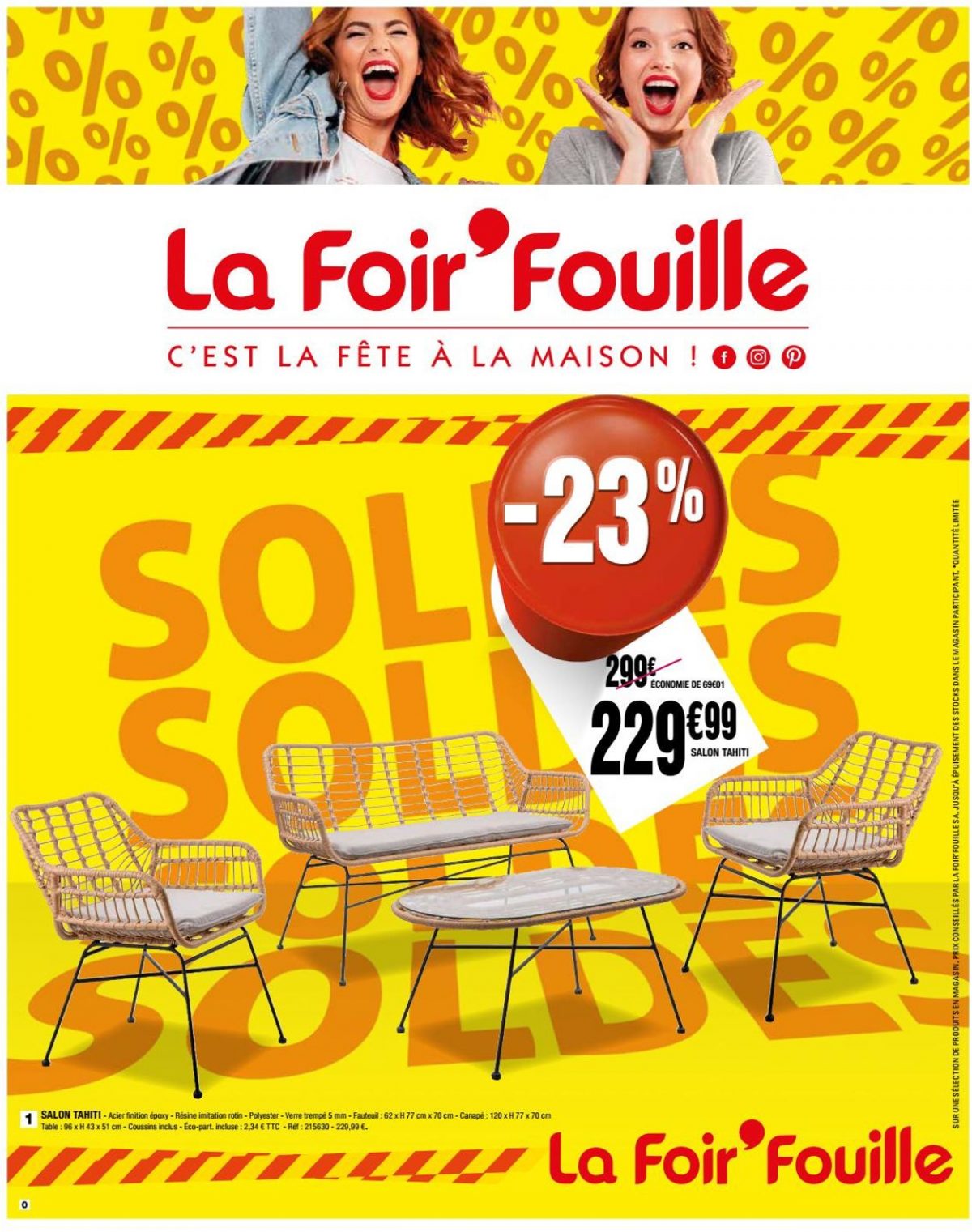 La Foir'Fouille Catalogue Actuel 15.07 26.07.2020 destiné Pouf La