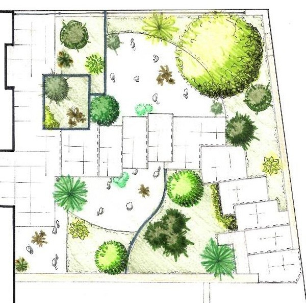 Plan Et Relevés Du Jardin - Jardins De Rêve à Plan De Jardin 56
