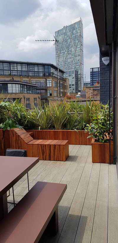 Rooftop À Shoreditch, Camile Freulet Paysagiste - Côté Maison concernant Swandy Wenker