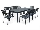 Table De Jardin 8 Places Aluminium Et Polywood pour Table Pliante Intermarché