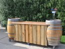 Wine Barrel Bar | Barre De Tonneau De Vin, Palette ... encequiconcerne Salon De Jardin En Tonneau