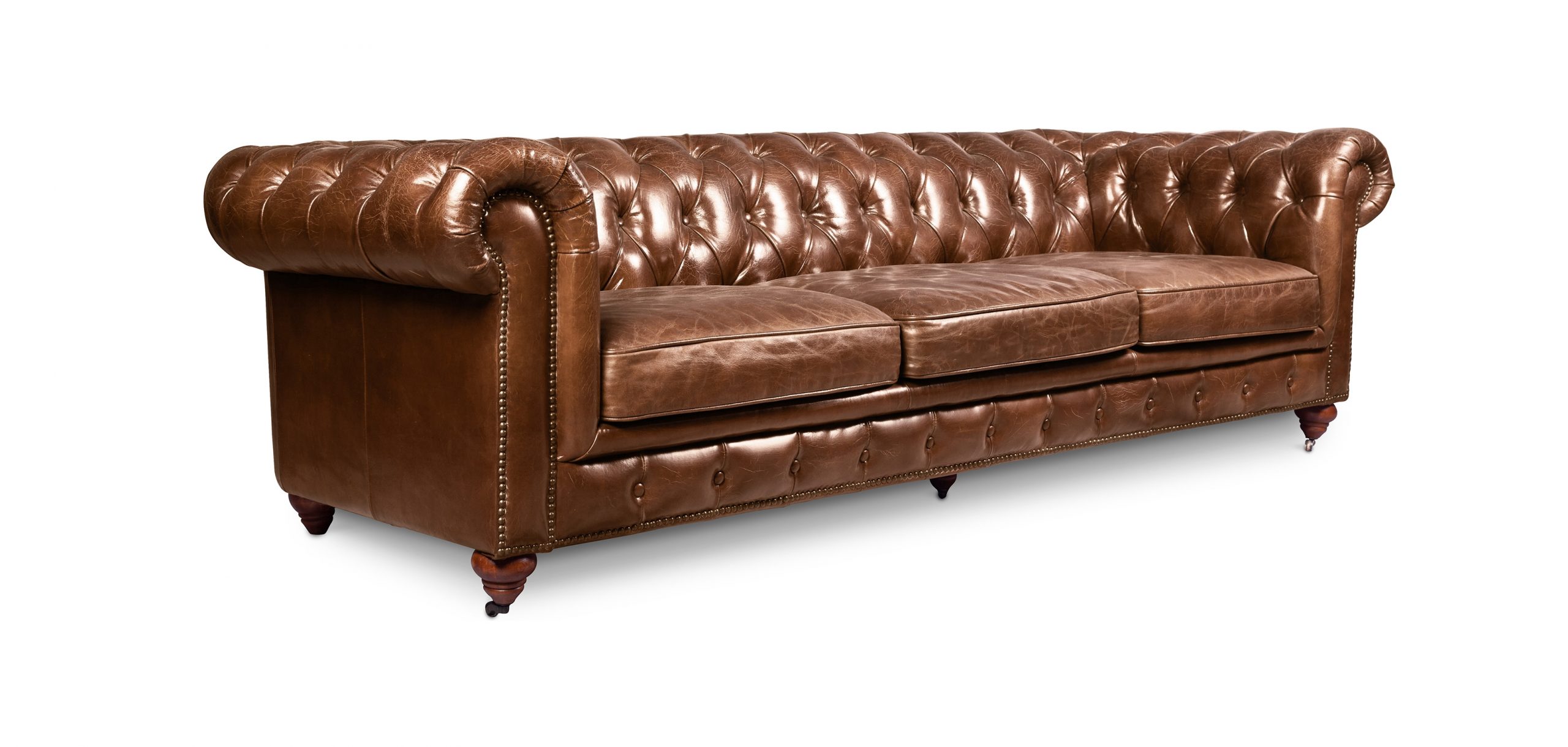 Canapé Chesterfield Churchill Lounge - 3 Places- Cuir Premium pour Canapé Chesterfield Cuir 3 Places