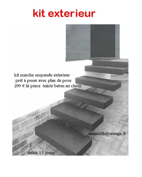 Escalier Exterieur Beton Pret A Poser - Surge Protector House dedans Escalier Modulesca Prix