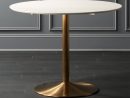 Odyssey Brass Dining Table + Reviews | Cb2 | Brass Dining ... avec Table Naterial Odyssea