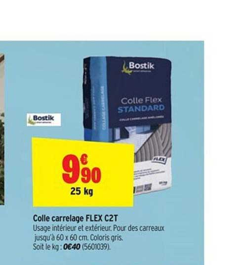 Offre Colle Carrelage Flex C2T Bostik Chez Bricorama pour Colle Carrelage Brico Depot