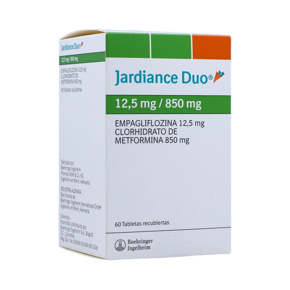 Jardiance Duo (12,5+850)Mg Caja X 60 Tabletas Recubiertas | Los