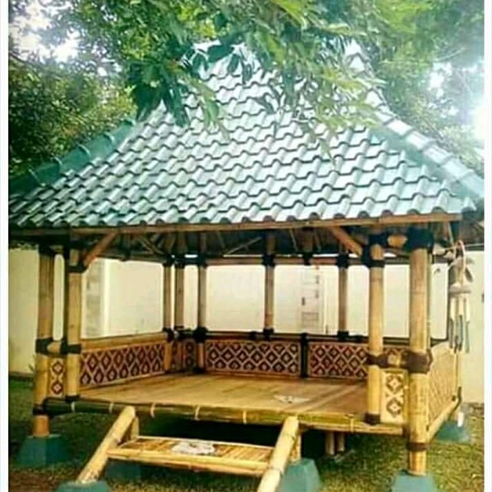 081387245587 Jual Saung Bambu Gazebo Jepara Kayu Kelapa Jakarta Bogor