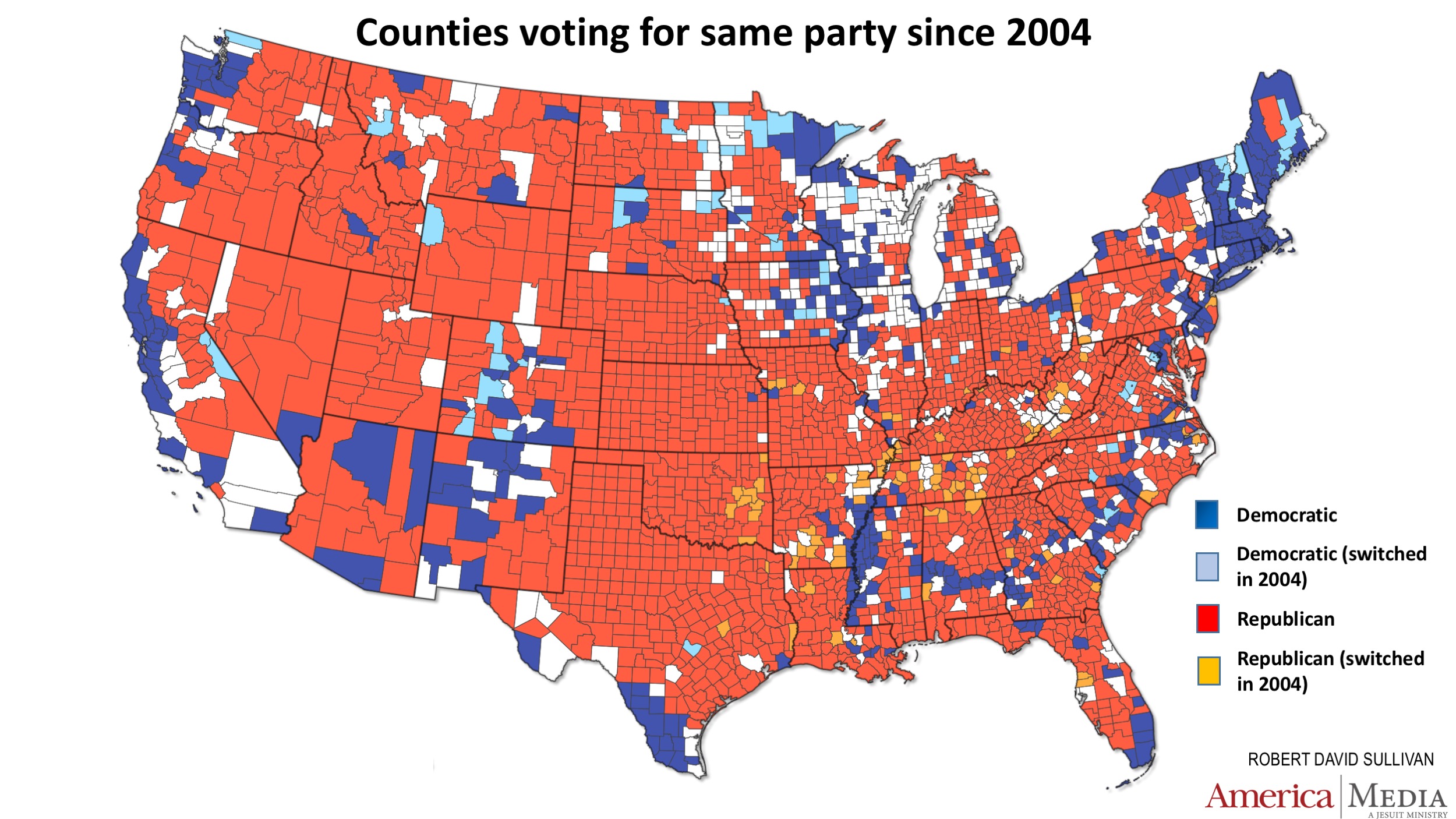 Red And Blue Counties Map 2024 Usa - Gert Pepita