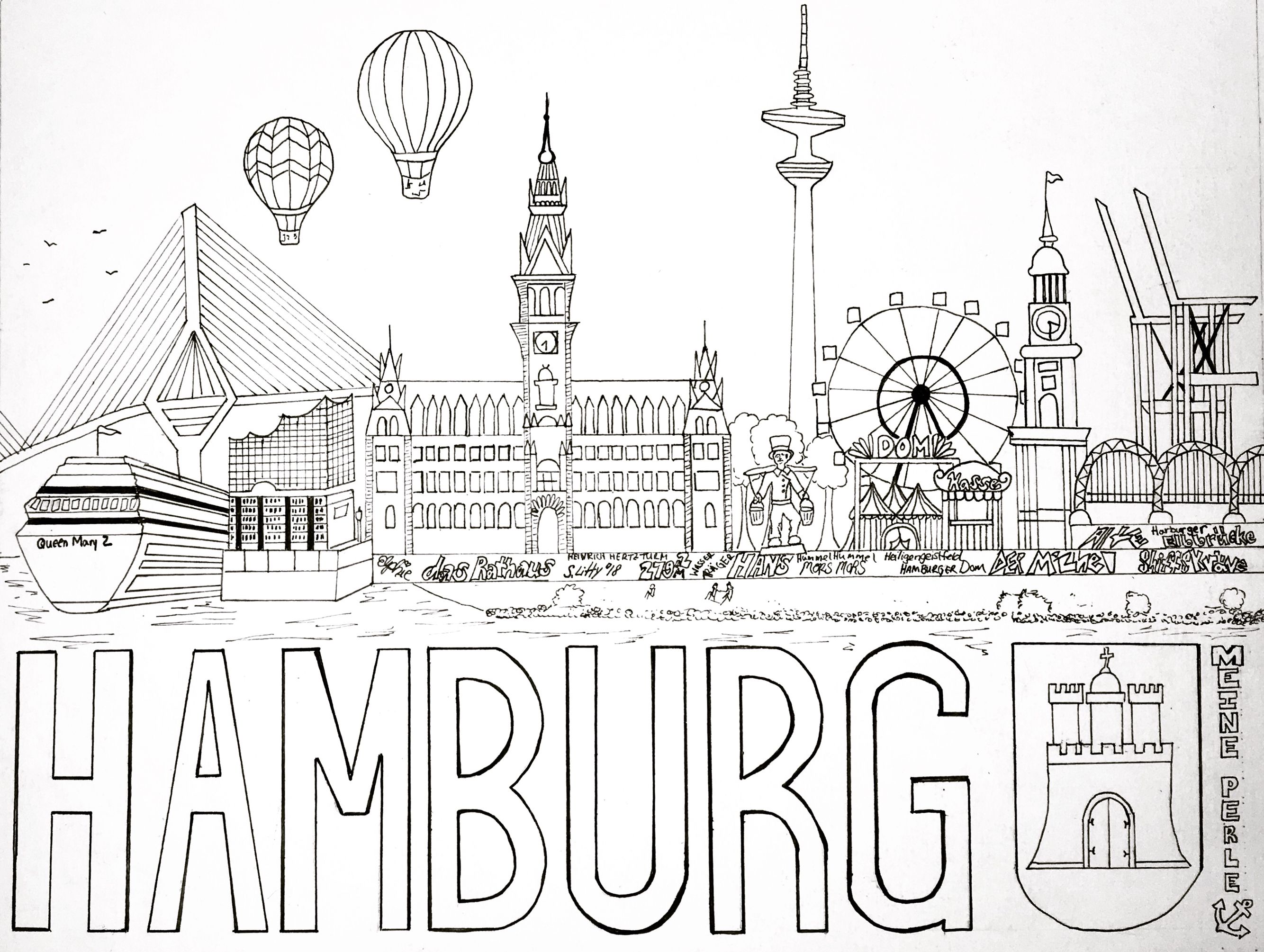 Ausmalbilder Hamburg: Kreative Entspannung für Groß und Klein! Kostenlose Ausmalvorlagen & DIY-Tipps