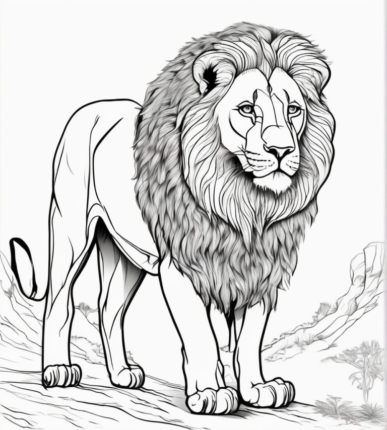 Macht die Mähne frei! Ausmalbilder Löwe – Kreativität für Groß und Klein (kostenlos!)