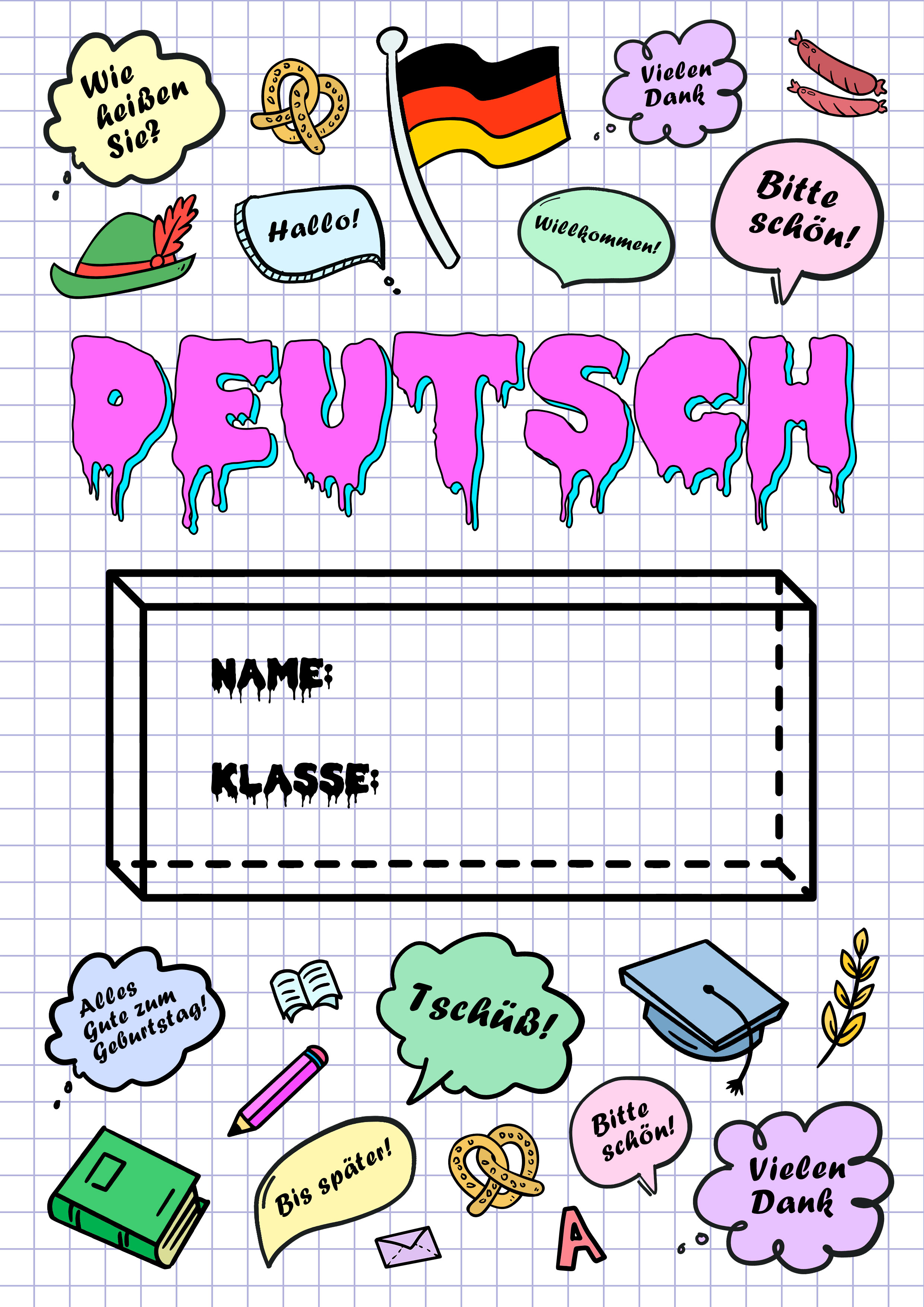 Deutsch Deckblätter Selber Malen: Kreativität Entfalten mit Ausmalbildern Kostenlos!