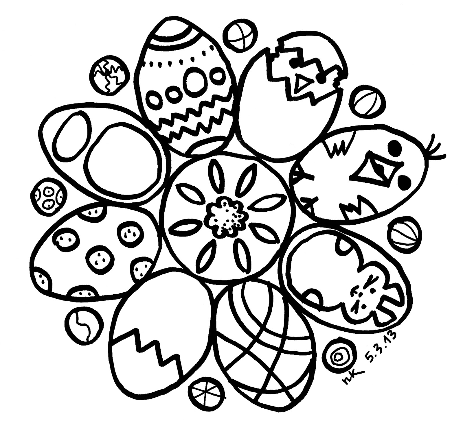 Ostereier, Hasen & Mandalas: Kostenlose Ausmalbilder für Groß und Klein!