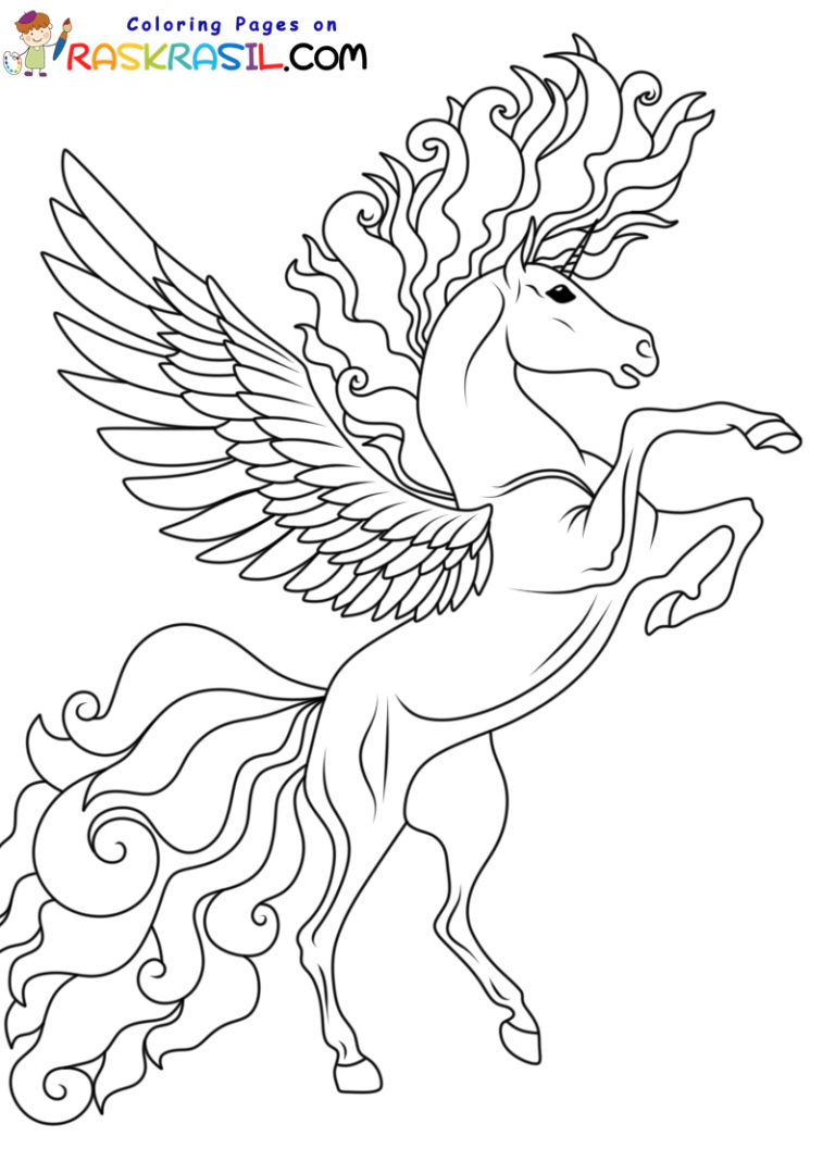 Flieg mit uns in die Fantasie: Ausmalbilder Einhörner mit Flügeln – Kostenlos & Wunderschön!