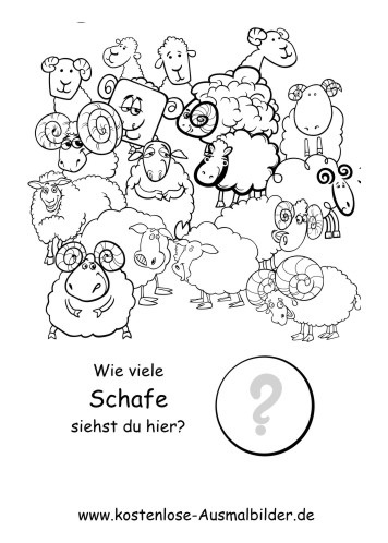 Schäfchen zählen leicht gemacht: Ausmalbilder für Groß und Klein!