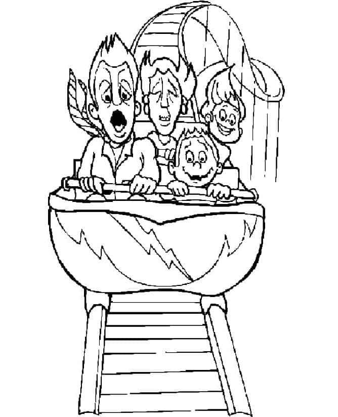 Adrenalinrausch auf Papier: Achterbahn Ausmalbilder für Groß und Klein!