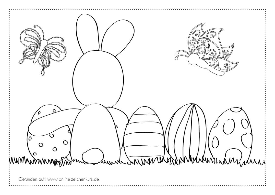 Ausmalspaß für Groß und Klein: Der Osterhase als Leinwand für Kreativität!