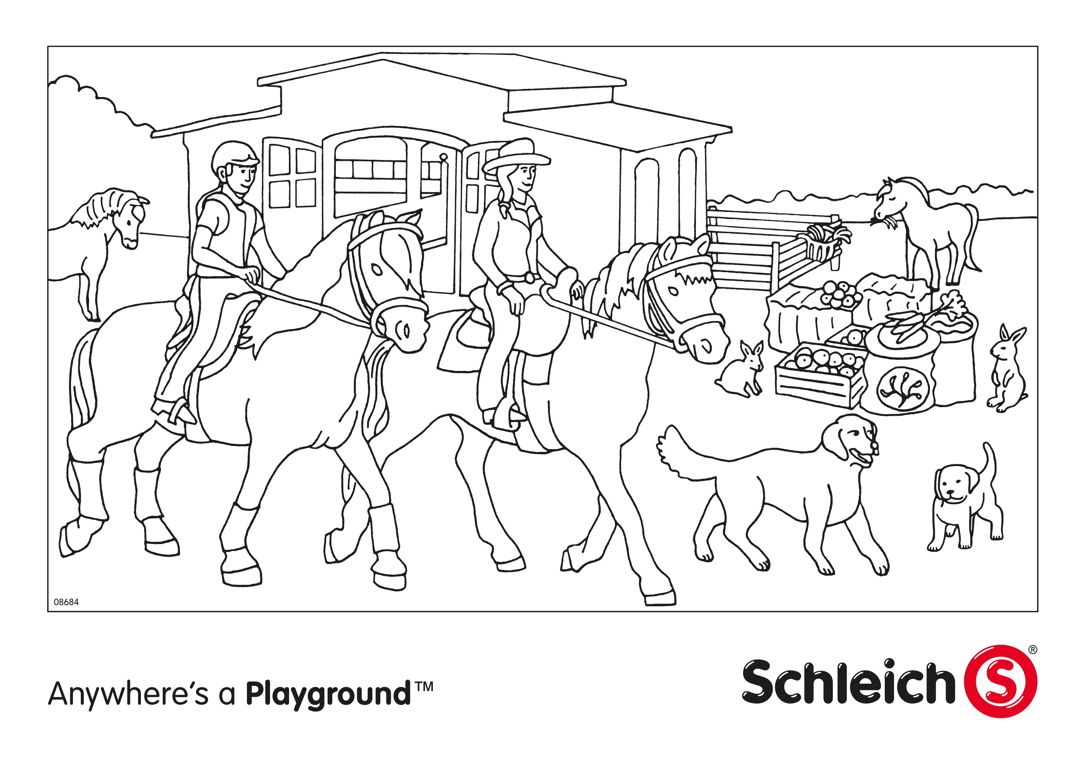 Eintauchen in die Welt von PLAYMOBIL Reiterhof: Ausmalbilder für Groß und Klein!