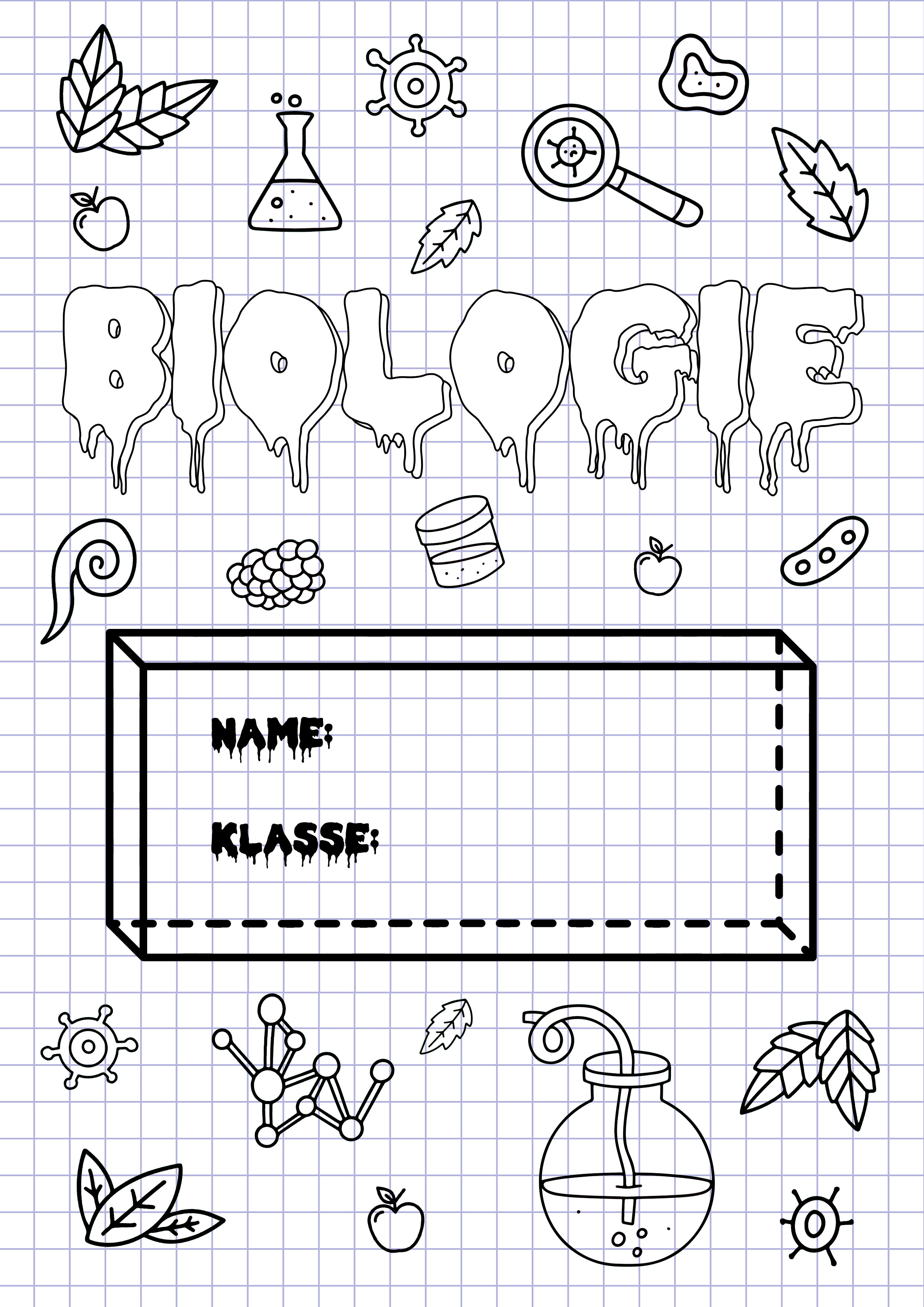 Biologie Deckblatt Selbst Gestalten: Kreative Ausmalbilder für jedes Alter!