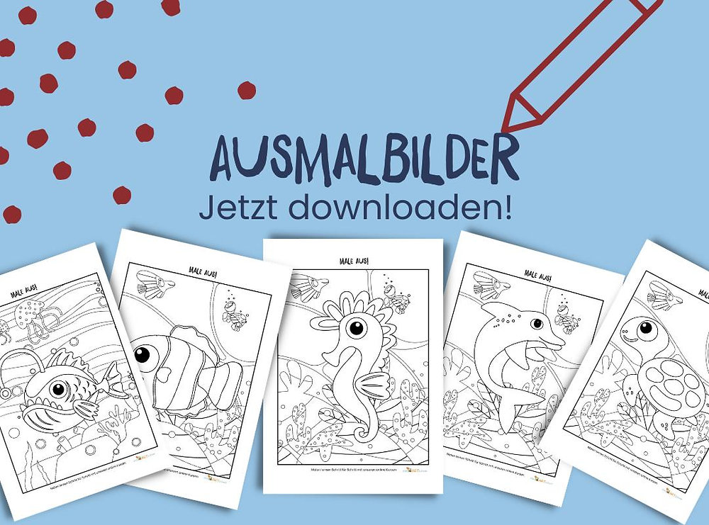 Tauche ein in die Unterwasserwelt: Kostenlose Ausmalbilder Fische zum Ausdrucken!