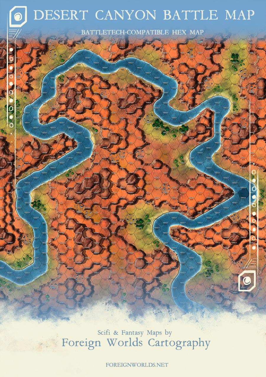 Desert Canyon Battle Map by stratomunchkin on DeviantArt