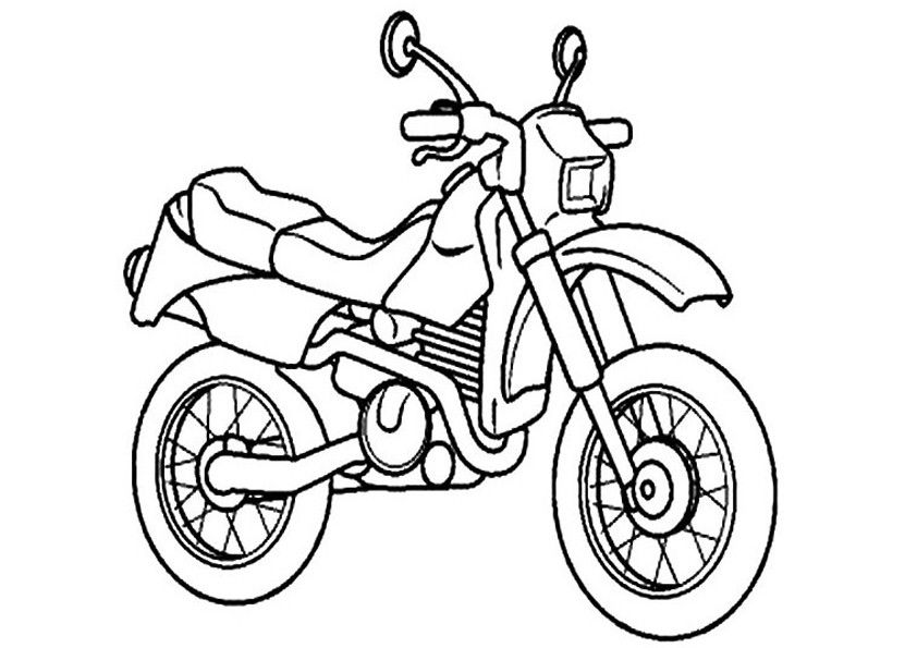 Motorrad Malen Einfach: Ausmalbilder für Groß und Klein – Kostenlos zum Download!
