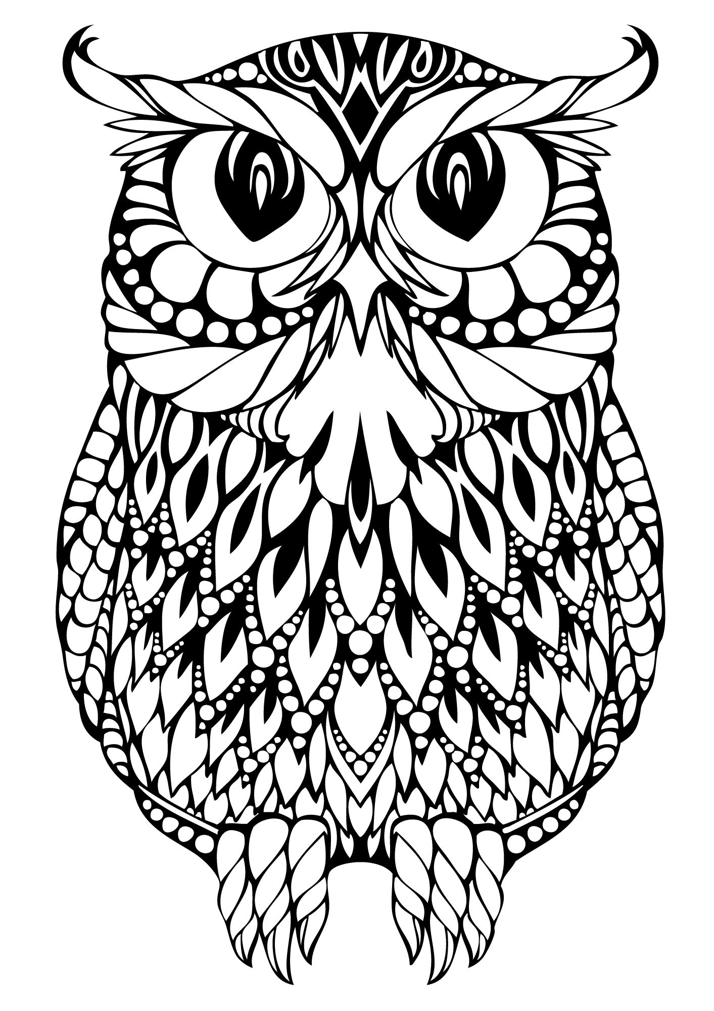 Eulen Ausmalbilder: Entspannung, Kreativität und Spaß für Groß und Klein! (Owl Coloring Pages: Relaxation, Creativity, and Fun for All Ages!)