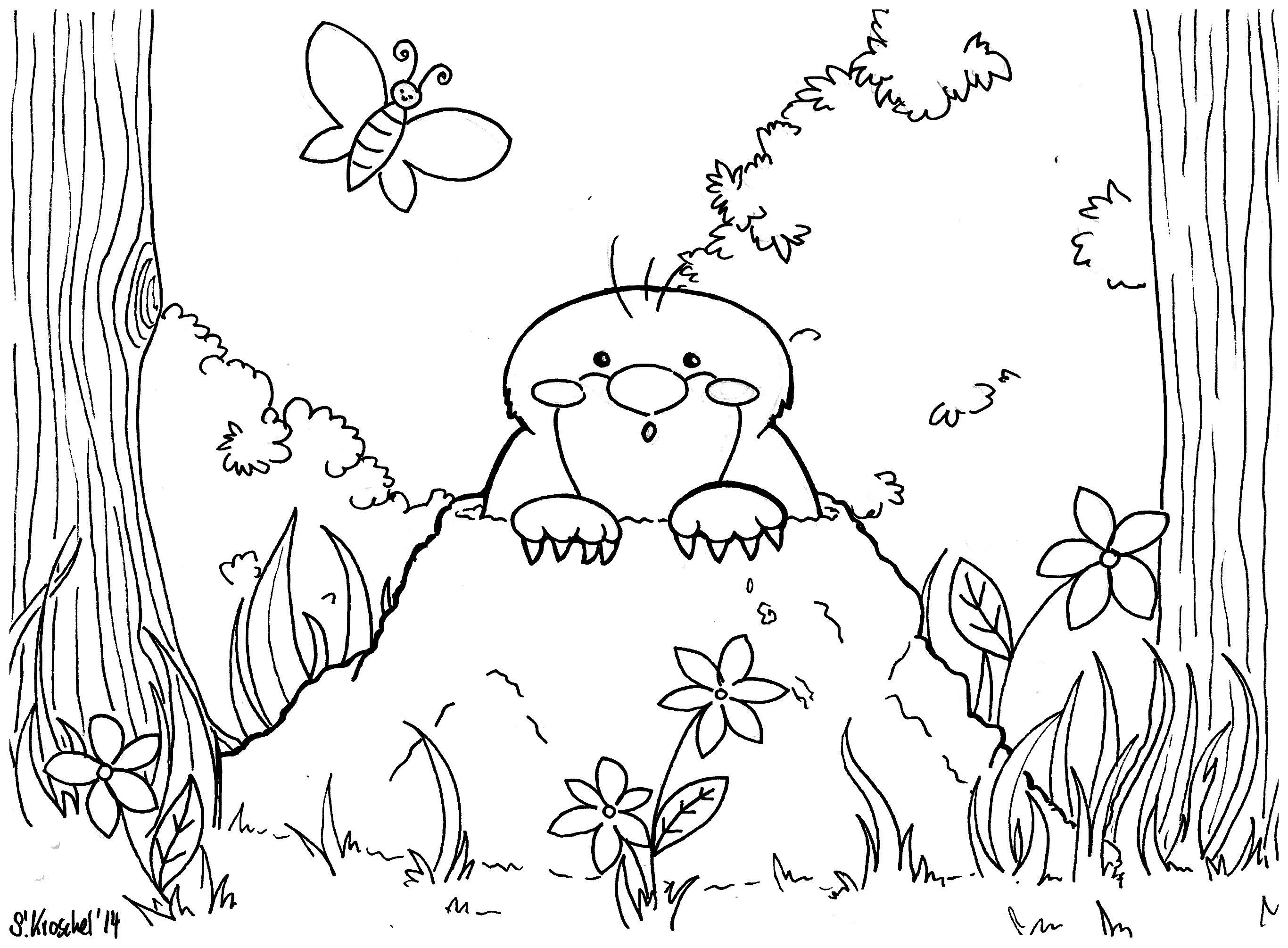 Ausmalbilder Maulwurf: Graben Sie sich in die Welt der Farben! Kostenlose Ausmalbilder für Groß und Klein