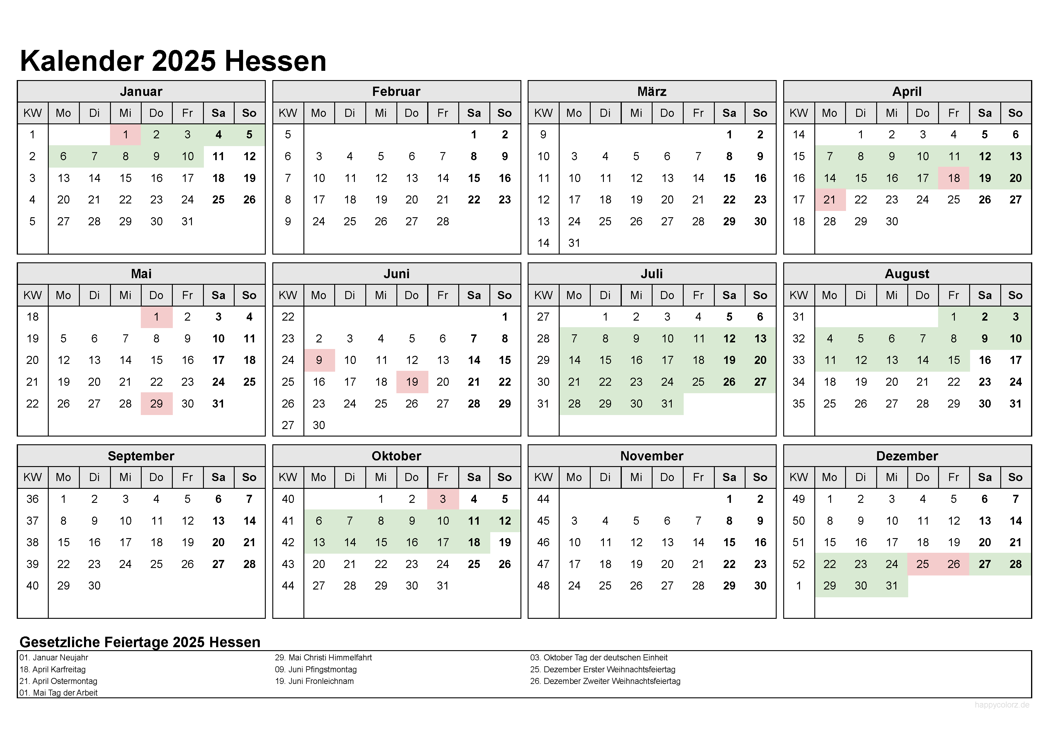 hessen herbstferien 2025