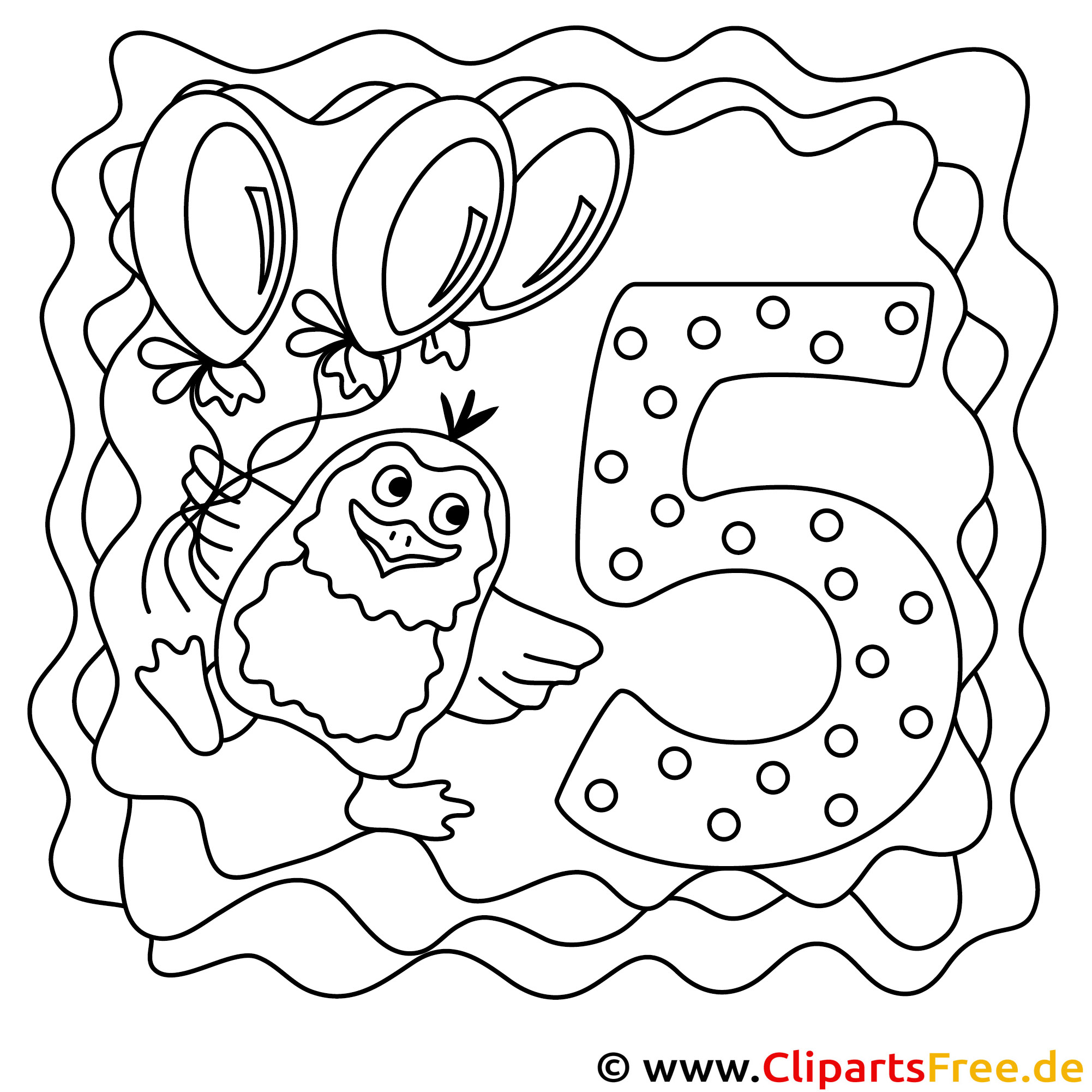 ausmalbilder kindergeburtstag