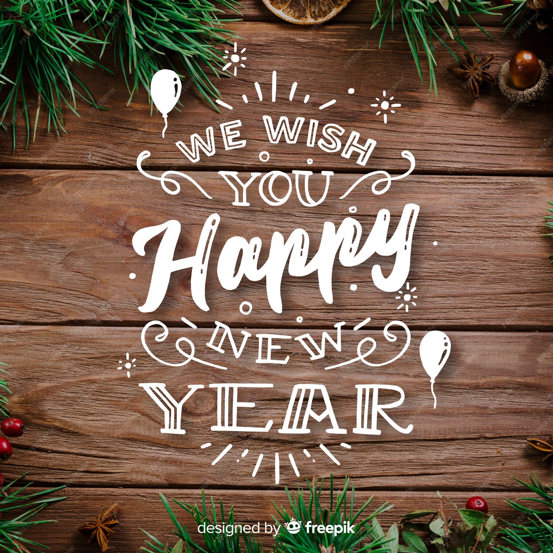 Надпись на новый год 2019 | Бесплатно векторы