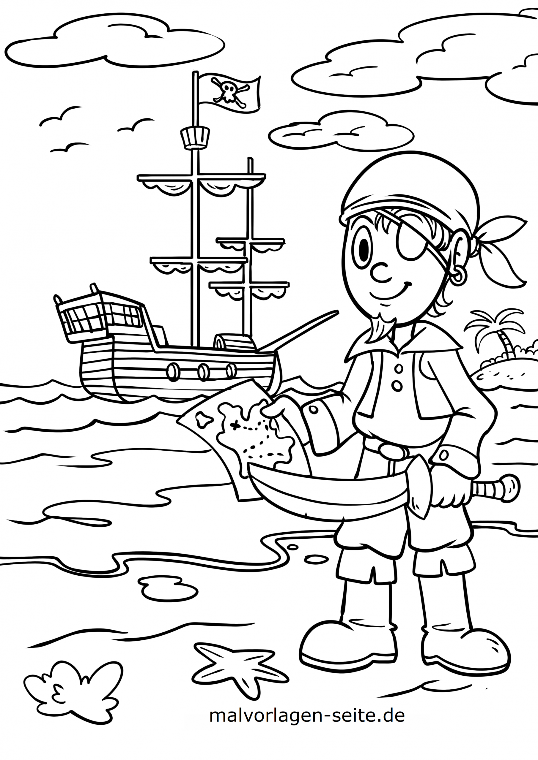 Ahoi, ihr Landratten! Entdeckt die Welt der Piraten-Ausmalbilder – Kostenlos zum Download!
