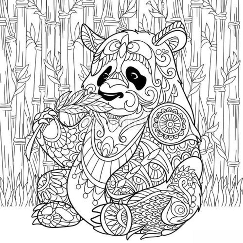 Pandastarke Entspannung: Ausmalbilder für Groß und Klein!