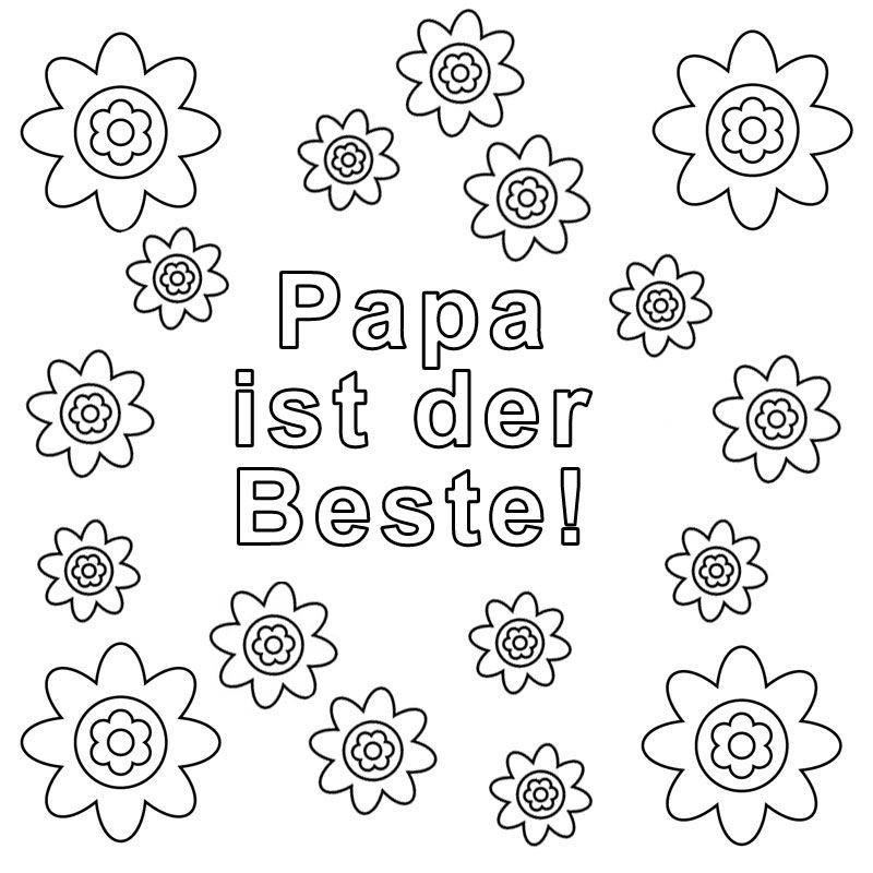 Bester Papa: Ausmalbilder zum Vatertag & mehr! Kostenlose Vorlagen zum Download!