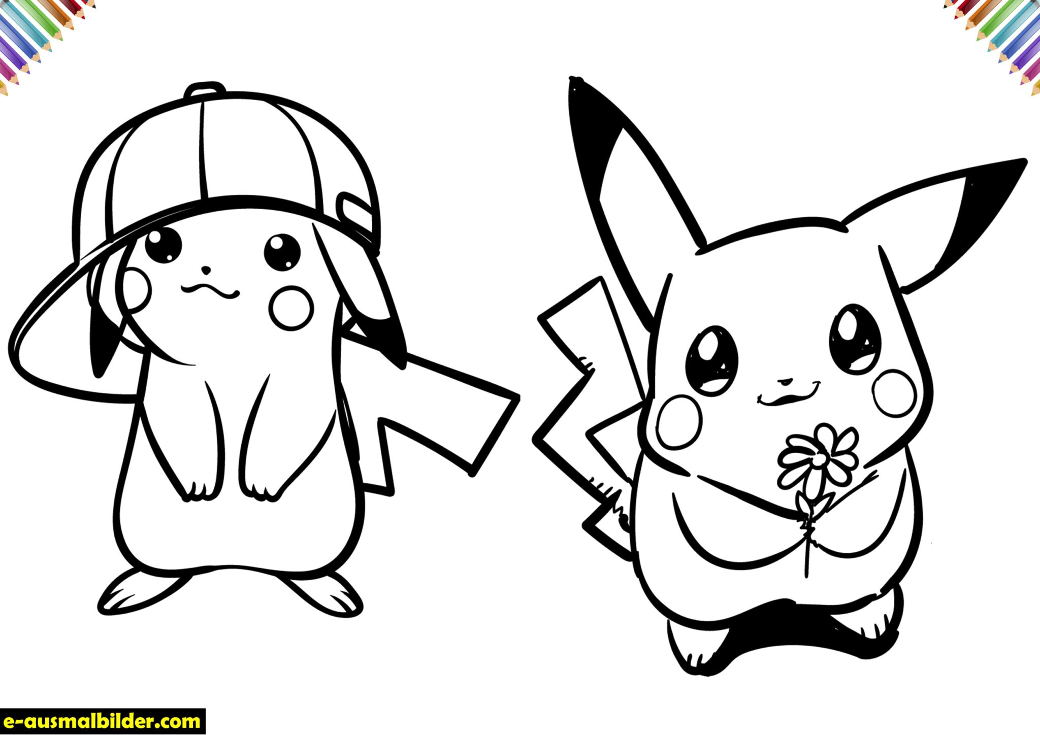 Pikachu-Fieber! Süße Ausmalbilder kostenlos für Groß und Klein