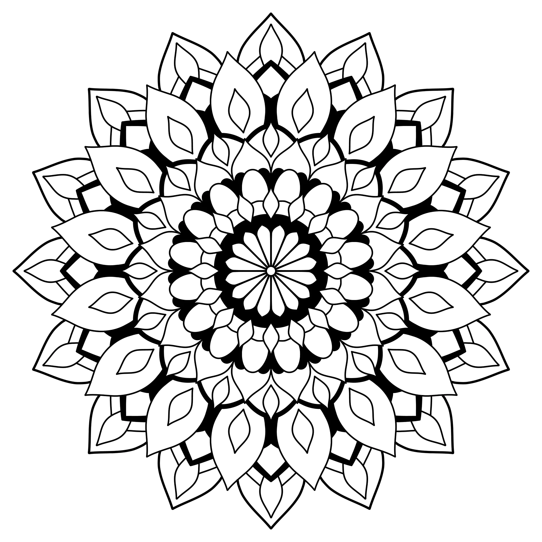 Entdecke die beruhigende Schönheit: Blumenmandalas zum Ausmalen für Groß und Klein!