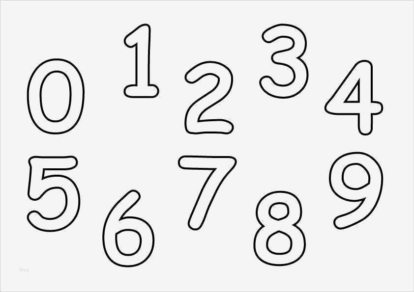 Zahlen zum Ausschneiden: Kreativer Spaß für Groß und Klein – Ausmalbilder kostenlos!