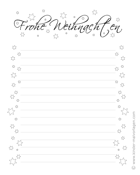 Weihnachten wird bunt: Kostenlose Weihnachtsbriefpapier zum Ausdrucken für Groß und Klein!