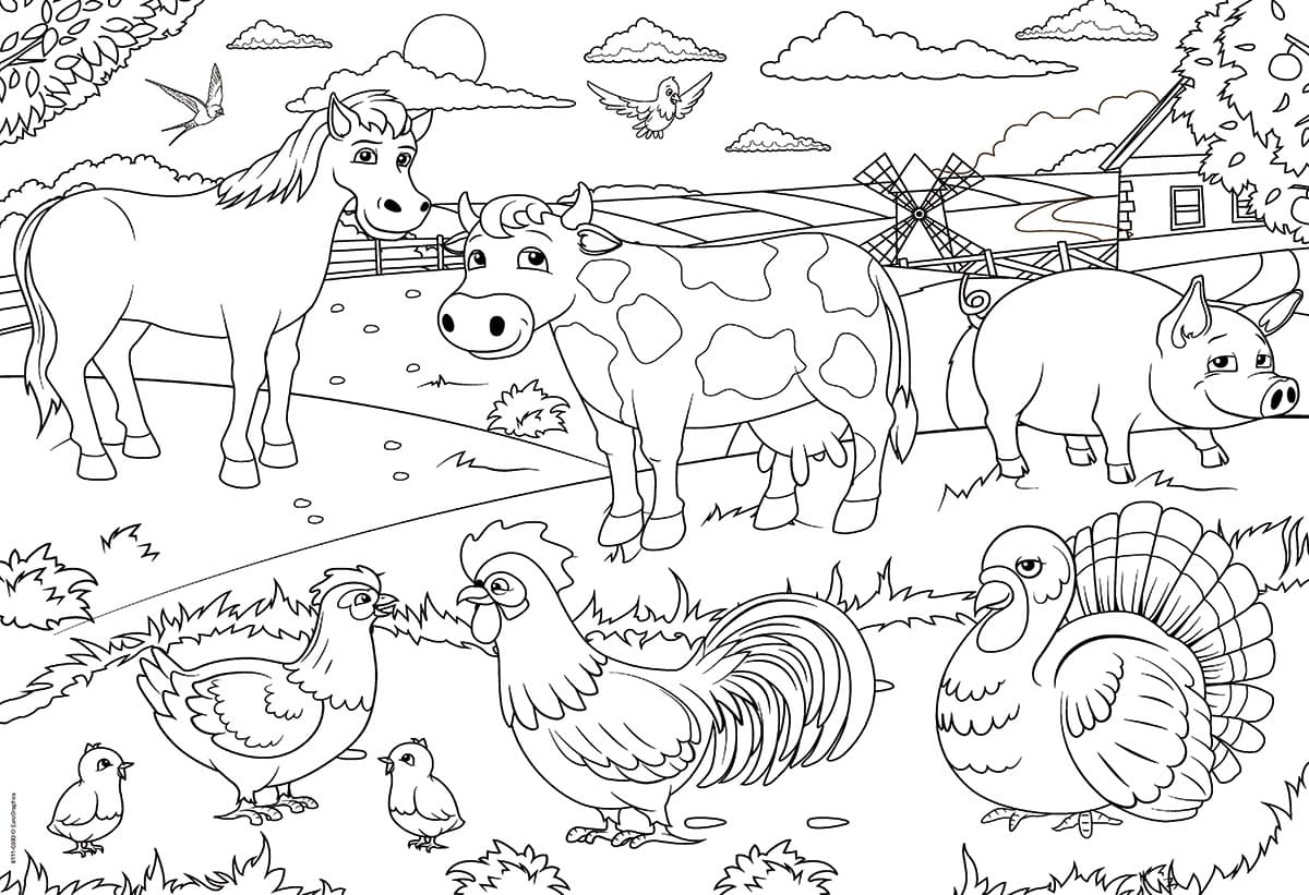 Bauernhof Malen Einfach: Kostenlose Ausmalbilder für Groß und Klein!
